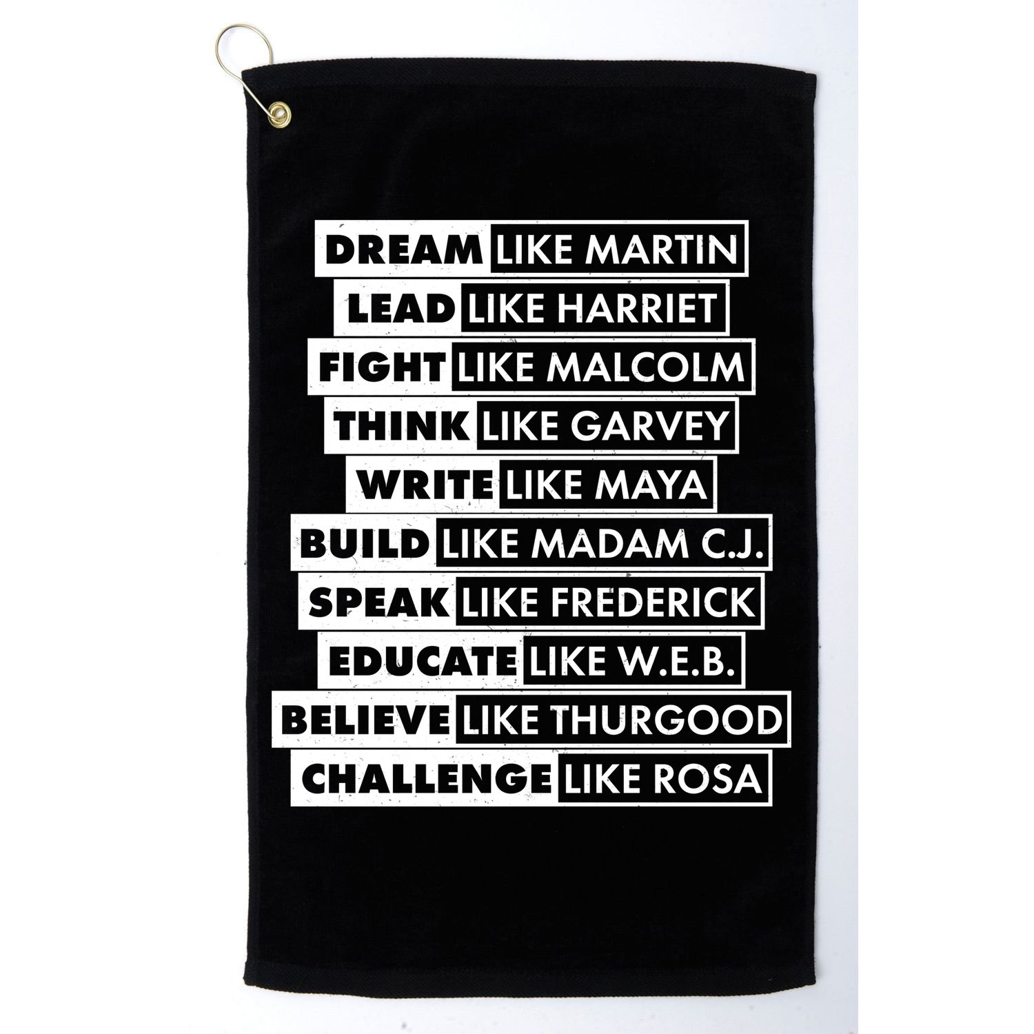 Inspirational Black History Figures Golf Towel