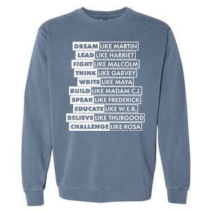 Inspirational Black History Figures Garment-Dyed Sweatshirt