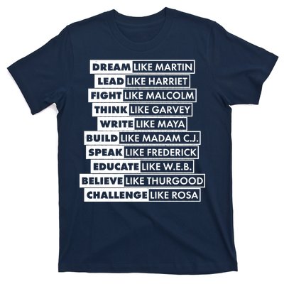 Inspirational Black History Figures T-Shirt