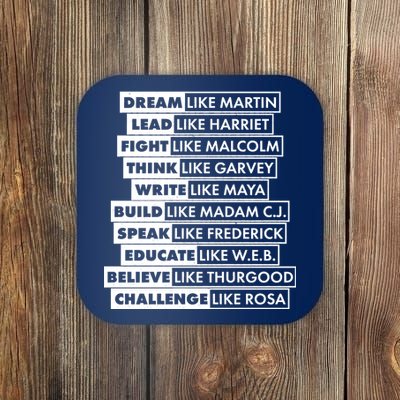 Inspirational Black History Figures Coaster