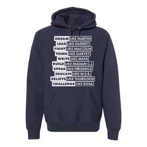 Inspirational Black History Figures Premium Hoodie