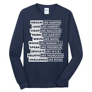 Inspirational Black History Figures Tall Long Sleeve T-Shirt