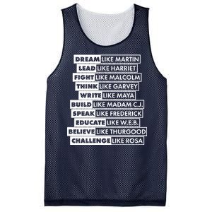 Inspirational Black History Figures Mesh Reversible Basketball Jersey Tank