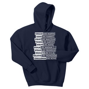 Inspirational Black History Figures Kids Hoodie