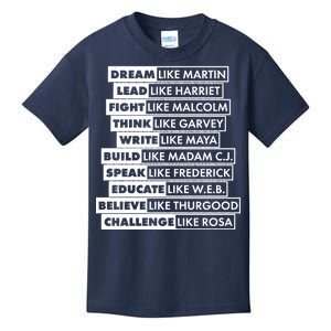 Inspirational Black History Figures Kids T-Shirt