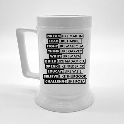 Inspirational Black History Figures Beer Stein