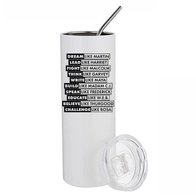 Inspirational Black History Figures Stainless Steel Tumbler