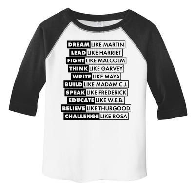 Inspirational Black History Figures Toddler Fine Jersey T-Shirt