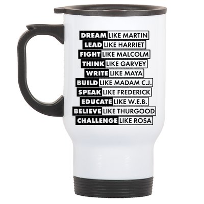 Inspirational Black History Figures Stainless Steel Travel Mug