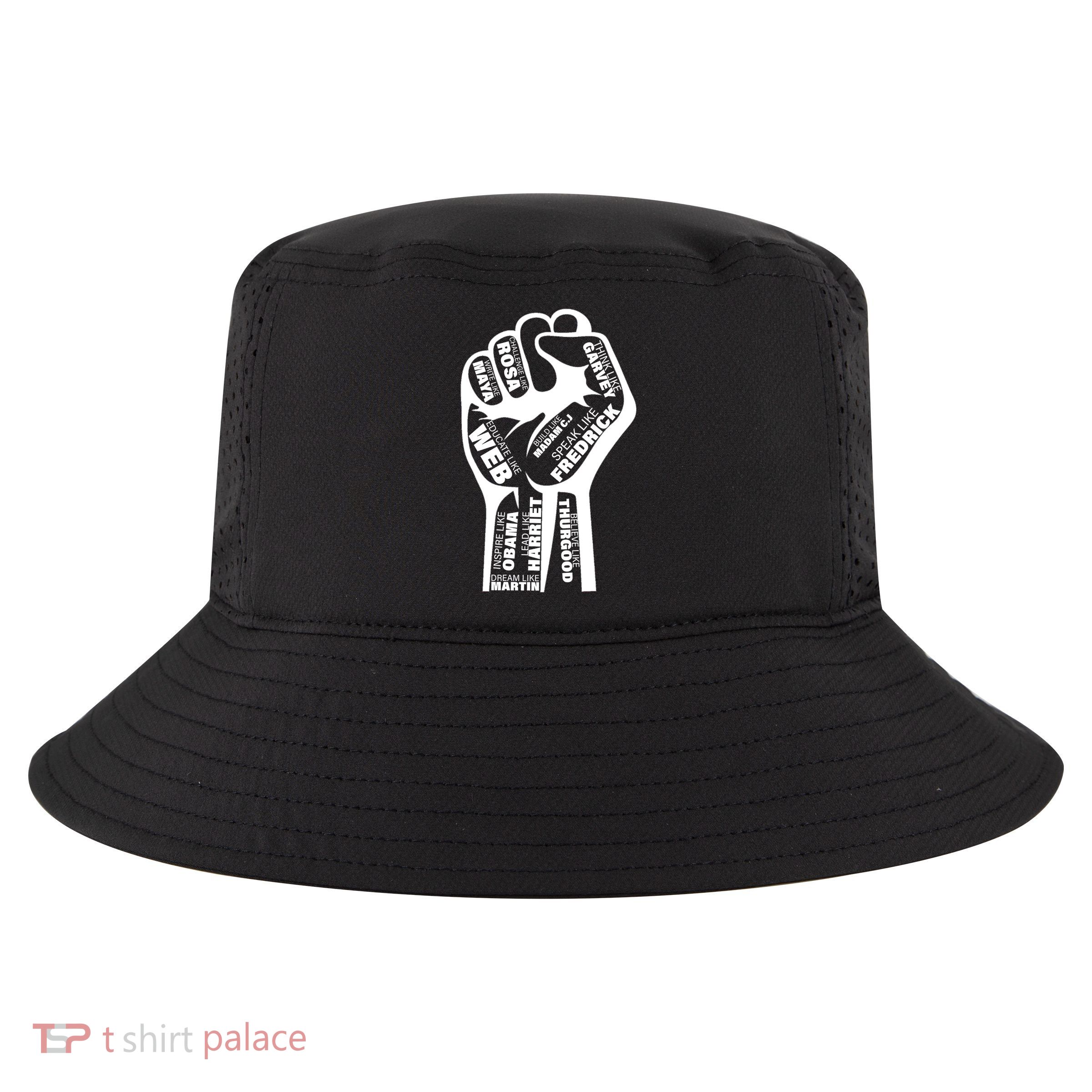 Inspirational Black History Fist Cool Comfort Performance Bucket Hat