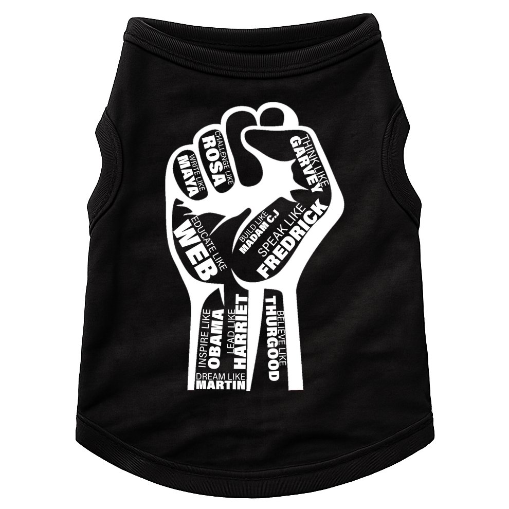 Inspirational Black History Fist Doggie Tank