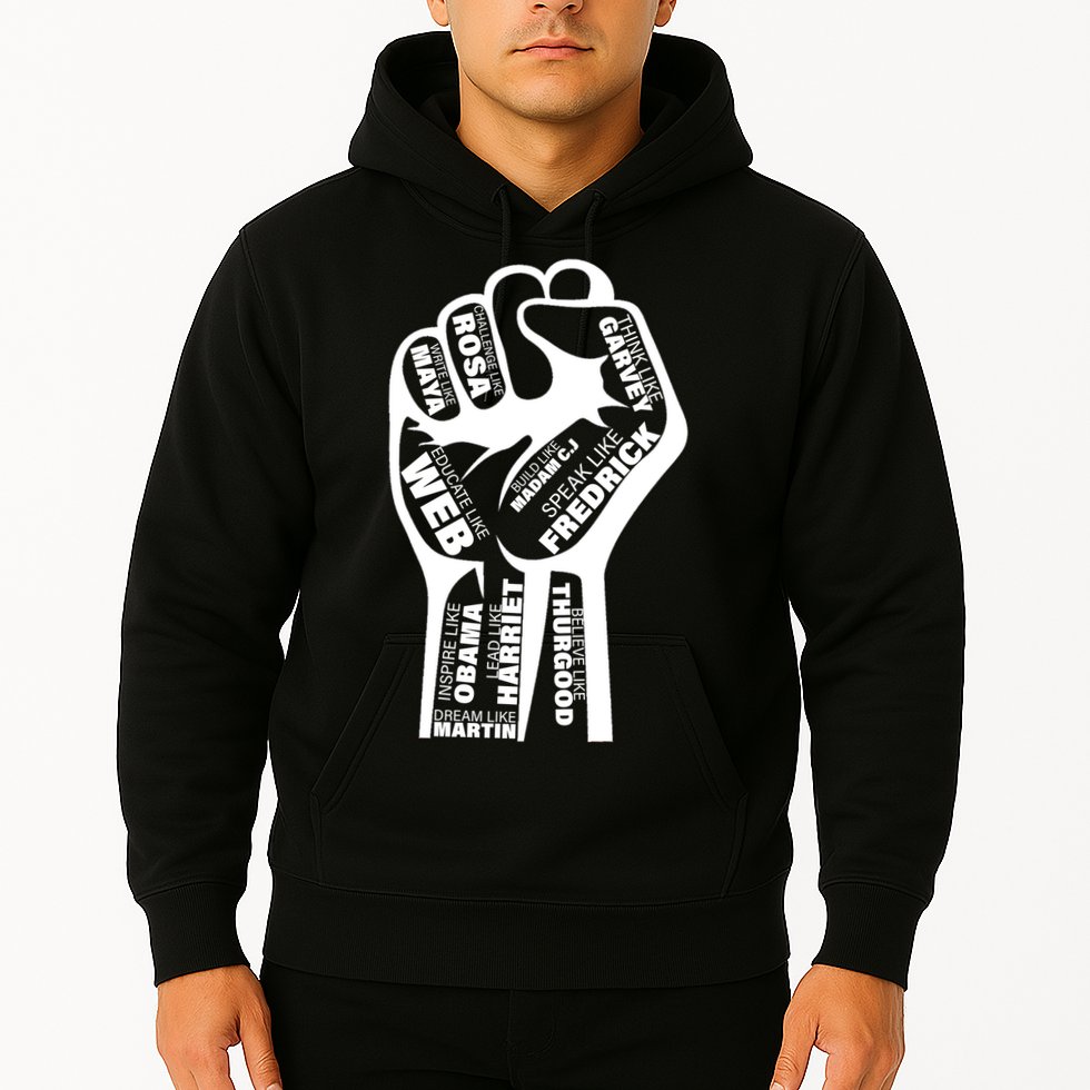 Inspirational Black History Fist Hoodie
