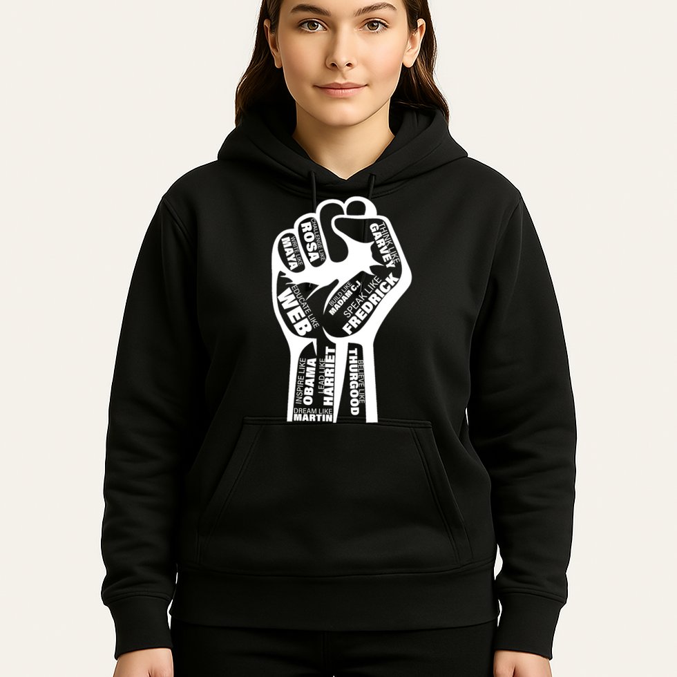 Inspirational Black History Fist Hoodie