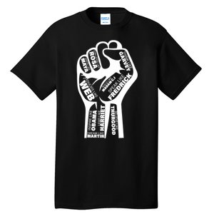 Inspirational Black History Fist Tall T-Shirt