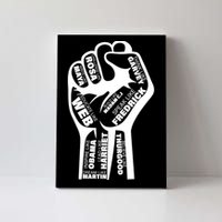 Inspirational Black History Fist Canvas