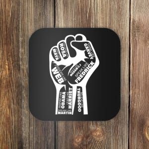 Inspirational Black History Fist Coaster