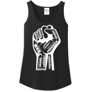 Inspirational Black History Fist Ladies Essential Tank