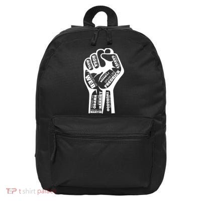 Inspirational Black History Fist 16 in Basic Backpack