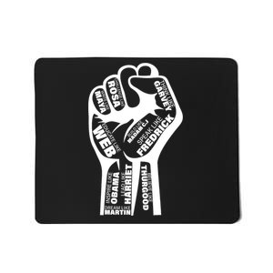 Inspirational Black History Fist Mousepad