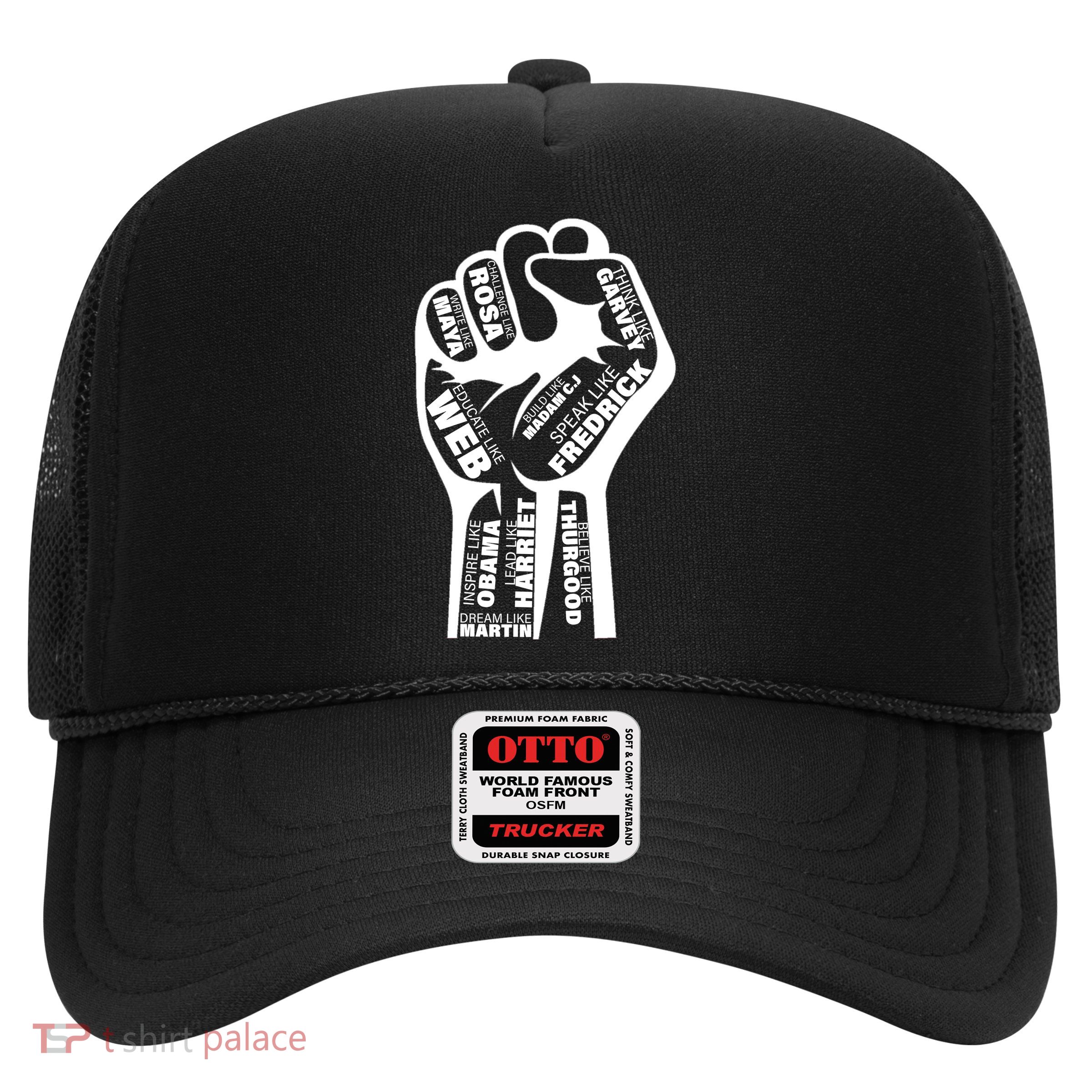 Inspirational Black History Fist Trucker Hat