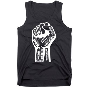 Inspirational Black History Fist Tank Top