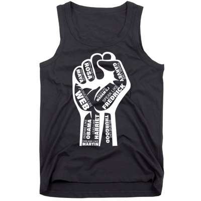 Inspirational Black History Fist Tank Top