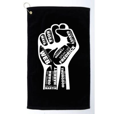 Inspirational Black History Fist Golf Towel