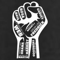 Inspirational Black History Fist Golf Towel