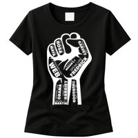 Inspirational Black History Fist Womens T-Shirt