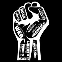 Inspirational Black History Fist Womens T-Shirt