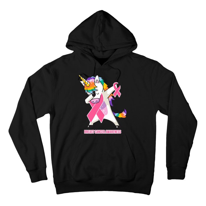 inspirational Breast Cancer Awareness Unicorn Hoodie