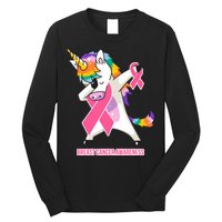 inspirational Breast Cancer Awareness Unicorn Long Sleeve Shirt