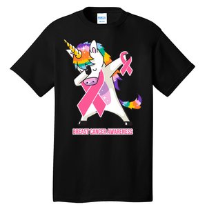 inspirational Breast Cancer Awareness Unicorn Tall T-Shirt