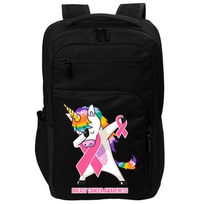 inspirational Breast Cancer Awareness Unicorn Impact Tech Backpack