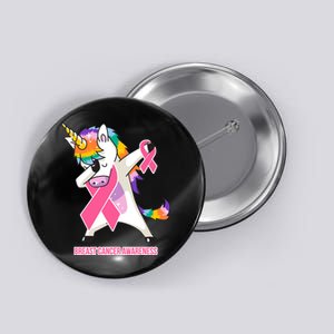 inspirational Breast Cancer Awareness Unicorn Button