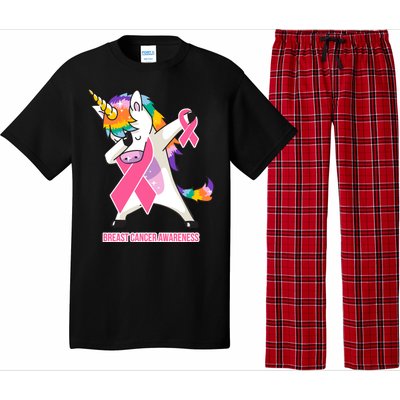 inspirational Breast Cancer Awareness Unicorn Pajama Set