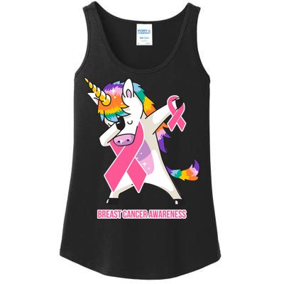 inspirational Breast Cancer Awareness Unicorn Ladies Essential Tank