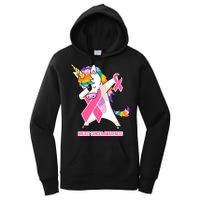 inspirational Breast Cancer Awareness Unicorn Women's Pullover Hoodie