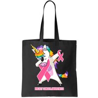 inspirational Breast Cancer Awareness Unicorn Tote Bag