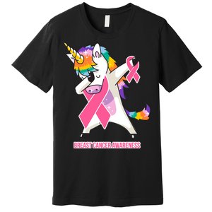 inspirational Breast Cancer Awareness Unicorn Premium T-Shirt