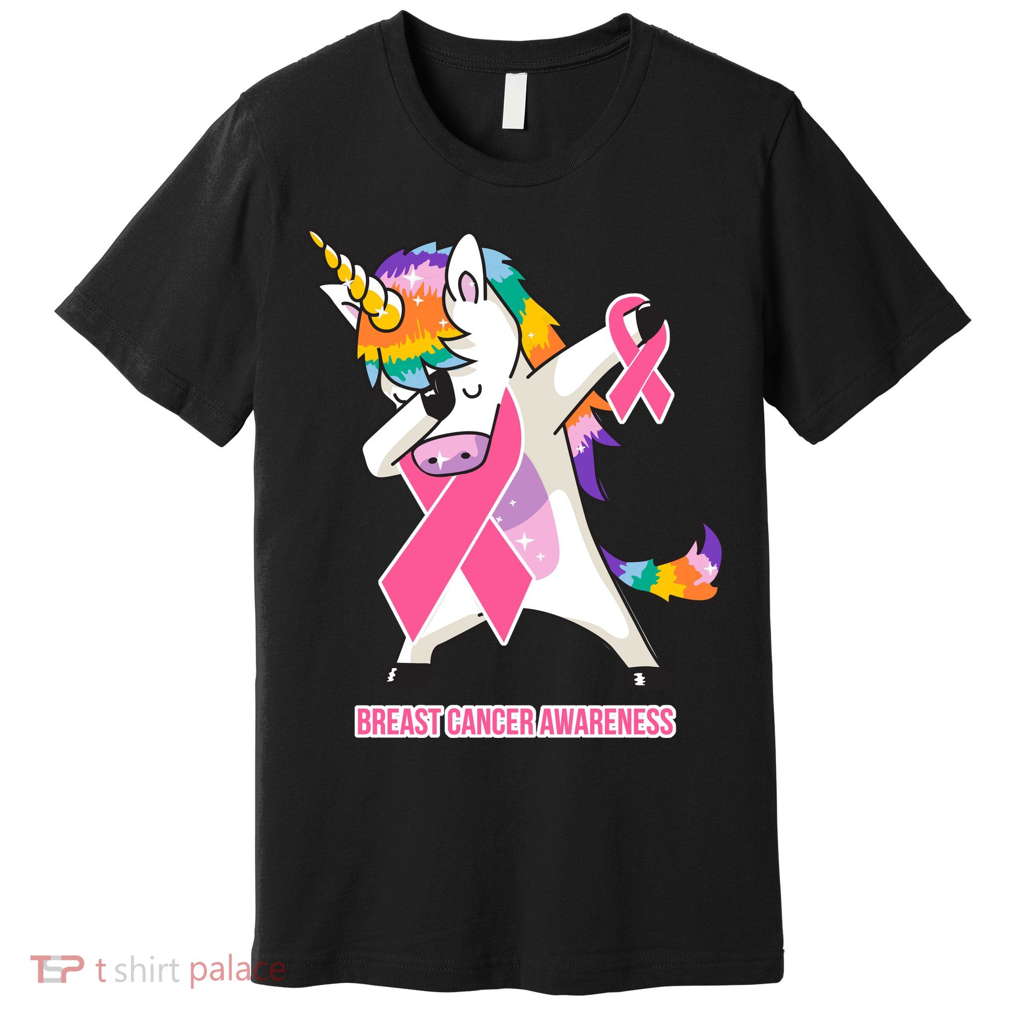 inspirational Breast Cancer Awareness Unicorn Premium T-Shirt