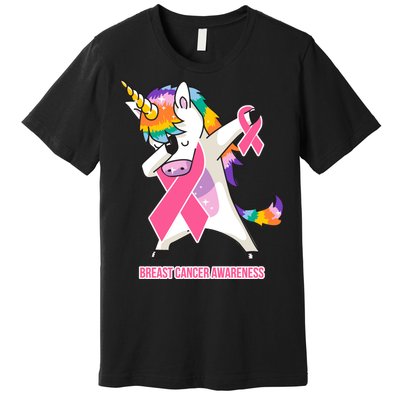 inspirational Breast Cancer Awareness Unicorn Premium T-Shirt