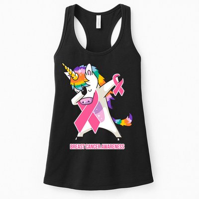 inspirational Breast Cancer Awareness Unicorn Womens Tank Top