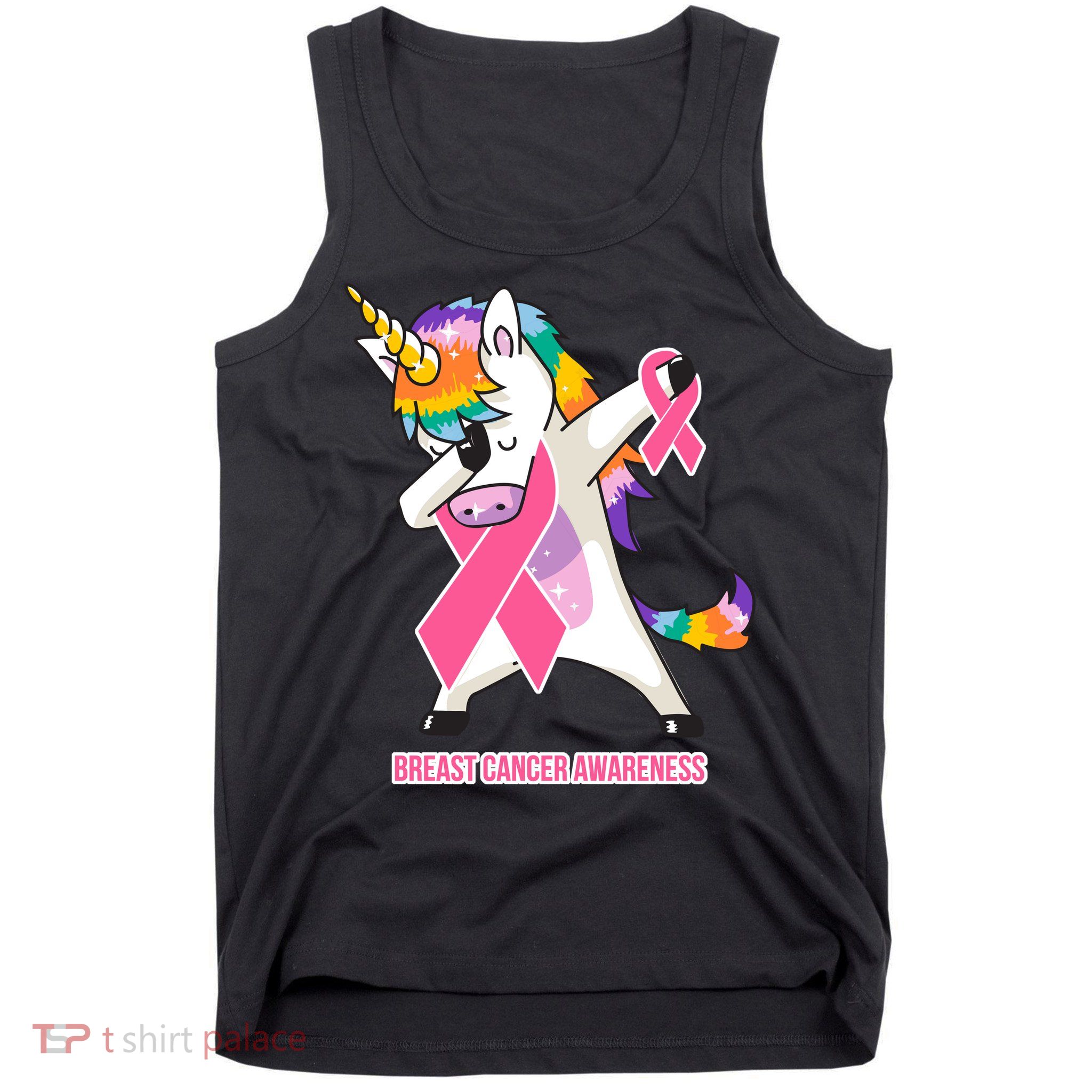 inspirational Breast Cancer Awareness Unicorn Tank Top