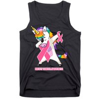 inspirational Breast Cancer Awareness Unicorn Tank Top