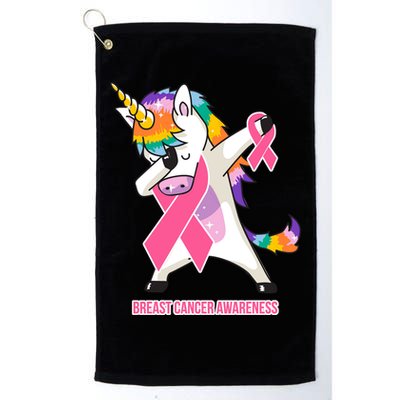 inspirational Breast Cancer Awareness Unicorn Golf Towel