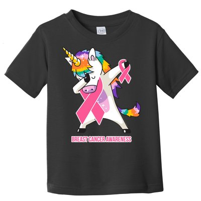 inspirational Breast Cancer Awareness Unicorn Toddler T-Shirt