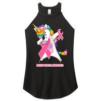 inspirational Breast Cancer Awareness Unicorn Women's Perfect Tri Rocker Tank