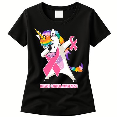 inspirational Breast Cancer Awareness Unicorn Womens T-Shirt
