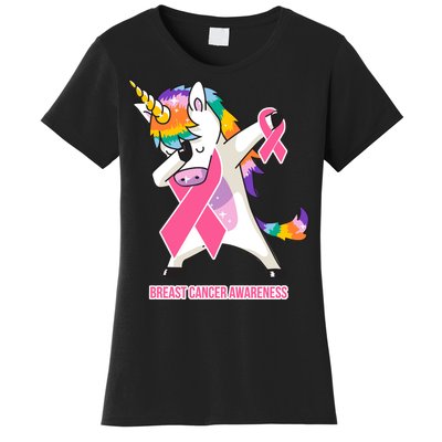 inspirational Breast Cancer Awareness Unicorn Women's T-Shirt